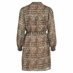 VILA Robe légère imprimée Femme MARRON New