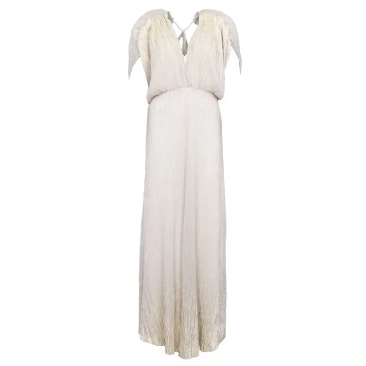 HOLLY AND JOEY Robe longue décolletée avc fils dé dos nu Femme OR