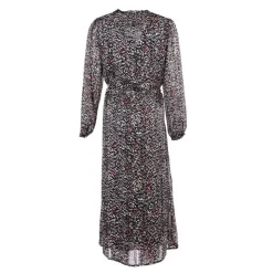 DEELUXE 74 Robe longue halona imprimée ethnique e Femme GRIS Outlet