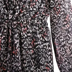 DEELUXE 74 Robe longue halona imprimée ethnique e Femme GRIS Outlet