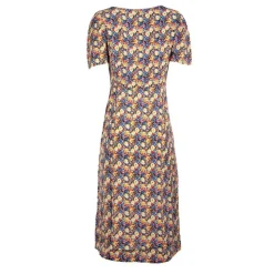 DEELUXE 74 Robe longue imprimée fleurs à boutons Femme MULTICOLORE Sale