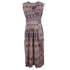 DEELUXE 74 Robe longue imprimée éthnique Femme NOIR Online