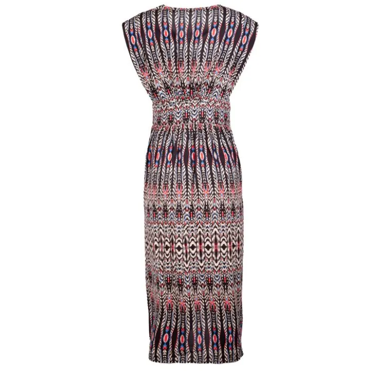 DEELUXE 74 Robe longue imprimée éthnique Femme NOIR Online