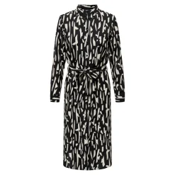 JDY Robe longue manches longues Divya col chemise regular fit black sandshell Femme BLANC ECRU Online