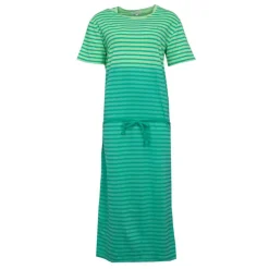 JOSEPH 'IN Robe longue t-shirt coton alicia à rayures Femme VERT