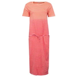 JOSEPH 'IN Robe longue t-shirt coton alicia à rayures Femme ORANGE New