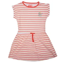 CHEVIGNON Robe maches courtes à rayures en coton Enfant ORANGE Online