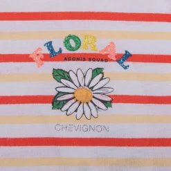 CHEVIGNON Robe maches courtes à rayures en coton Enfant ORANGE Online