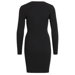 OBJECT Robe manches longues col V OBJAE THESS Femme NOIR Clearance