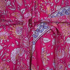 ANTIK BATIK Robe mi longue asymétrique dandy imprimé fleuri fuschia Femme ROSE Sale