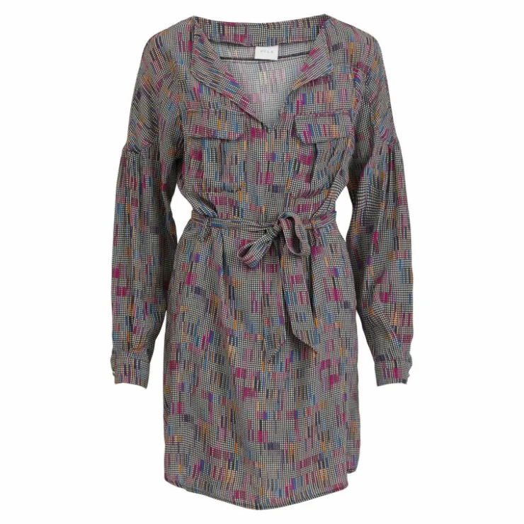 VILA Robe ml multicolor 14071735 Femme NOIR Best