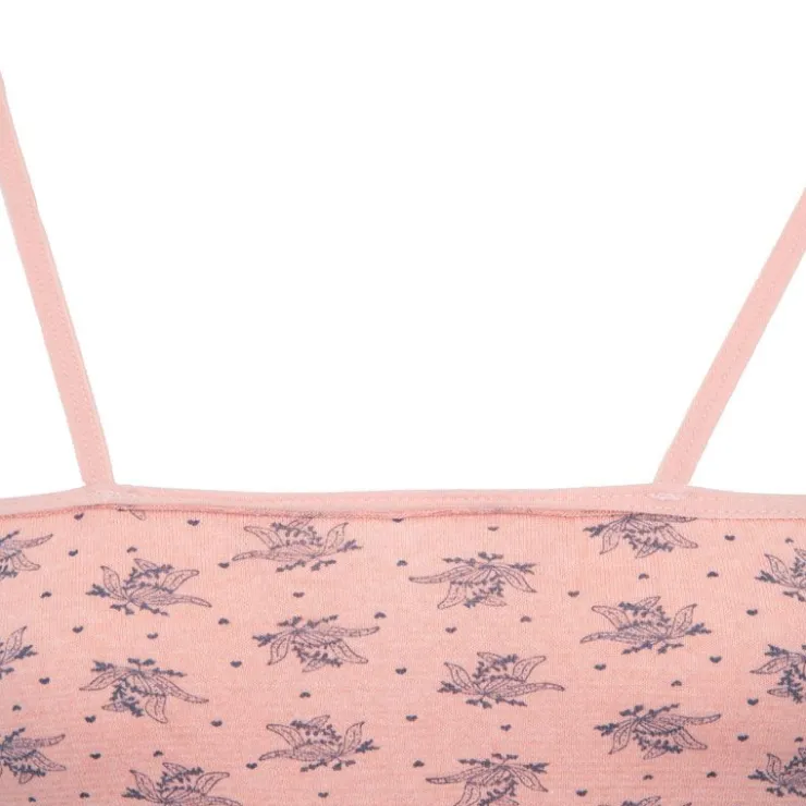 BILL TORNADE Robe nuisette coton saumon avec col à dentelle Femme ORANGE CLAIR New