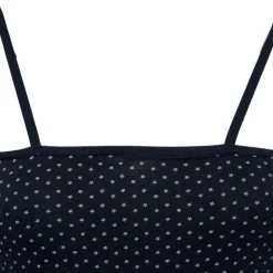 BILL TORNADE Robe nuisette de nuit à bretelles douce stretch à pois Femme BLEU FONCE Outlet