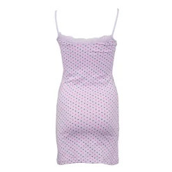 BILL TORNADE Robe nuisette mauve à pois ajustée Femme VIOLET CLAIR Outlet
