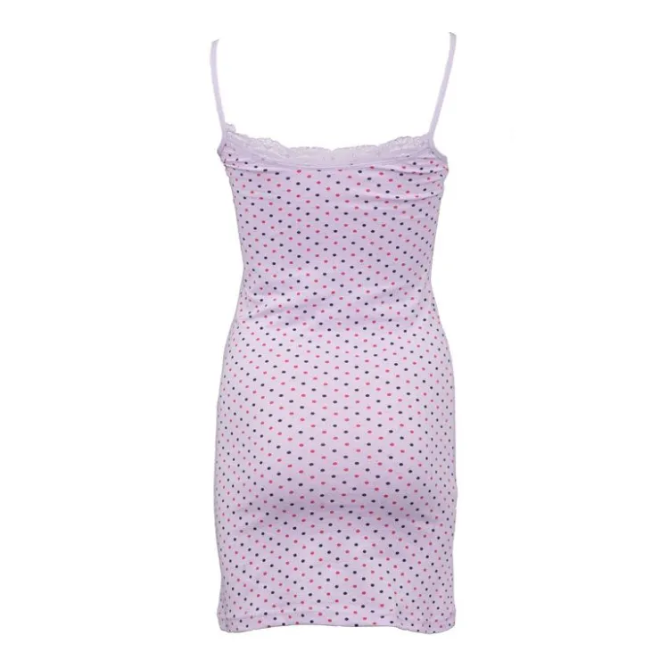 BILL TORNADE Robe nuisette mauve à pois ajustée Femme VIOLET CLAIR Outlet