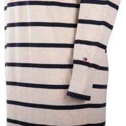 TOMMY HILFIGER Robe polo longue à rayures Femme BEIGE Outlet