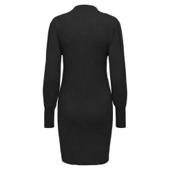 ONLY Robe pull Kattie ajustée col montant Femme NOIR Hot