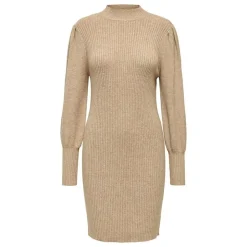 ONLY Robe pull Kattie ajustée col montant Femme BEIGE Best