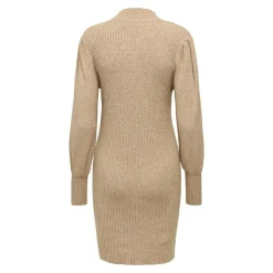 ONLY Robe pull Kattie ajustée col montant Femme BEIGE Best