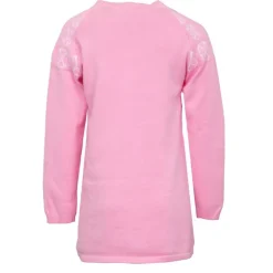 CXL BY CHRISTIAN LACROIX Robe pull maille fine manches longues imprimé logo Fille ROSE CLAIR Clearance