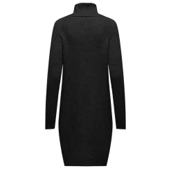 ONLY Robe pull Silly col roulé à manches longues Femme NOIR Discount