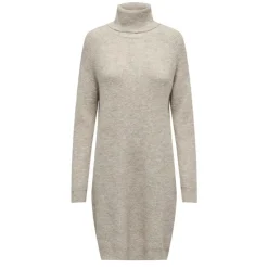 ONLY Robe pull Silly col roulé à manches longues Femme BEIGE Outlet