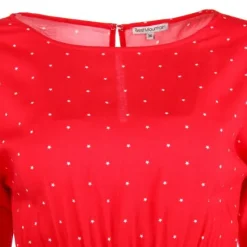BEST MOUNTAIN Robe RB S1903F imprimé étoile Femme ROUGE Best