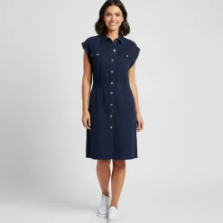 JOSEPH 'IN Robe sally sand js23-314-03 Femme BLEU FONCE Outlet