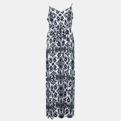VERO MODA Robe sans manches avec ceinture décolleté V motif éthnique Femme BLEU FONCE Hot