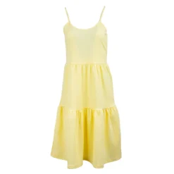 VERO MODA Robe sans manches longue à bretelles Femme JAUNE Sale