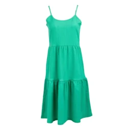 VERO MODA Robe sans manches longue à bretelles Femme VERT