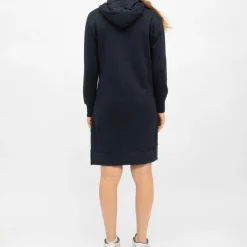 BILL TORNADE Robe sweat courte mary asymétrique coton Femme BLEU FONCE Hot