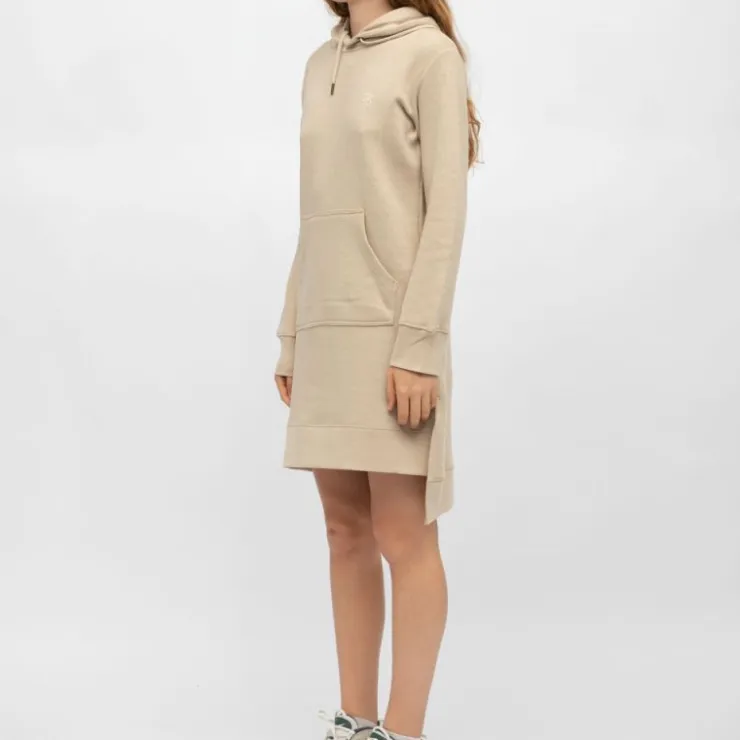 BILL TORNADE Robe sweat courte mary asymétrique coton Femme BEIGE Online