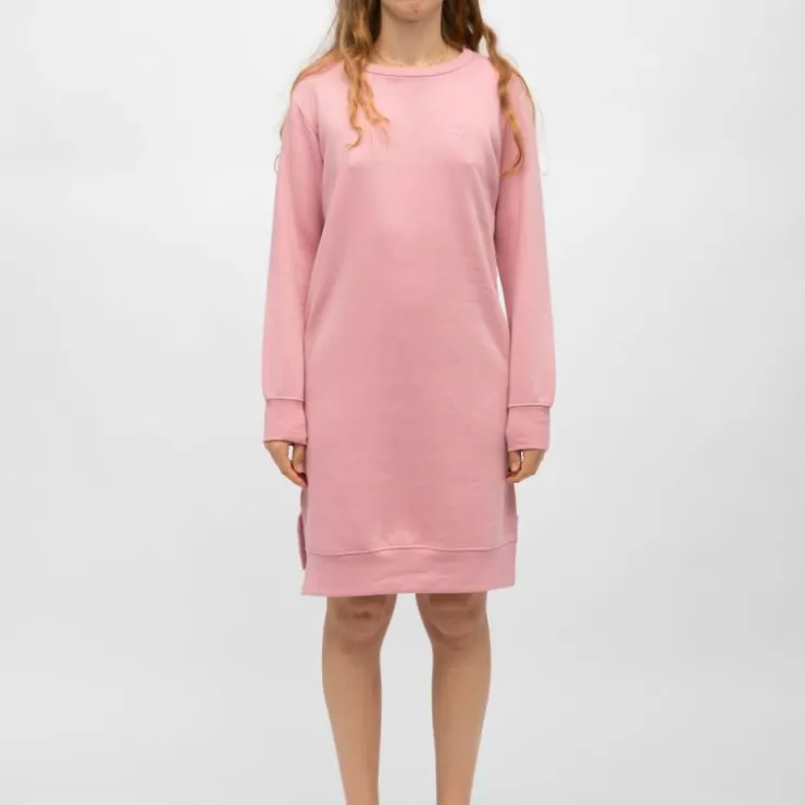 BILL TORNADE Robe sweat mi longue marianne manches longues Femme ROSE POUDRE Hot
