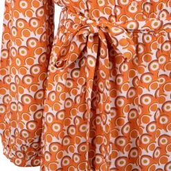 LA PETITE ETOILE Robe yazzi manches longues col v Femme ORANGE Outlet