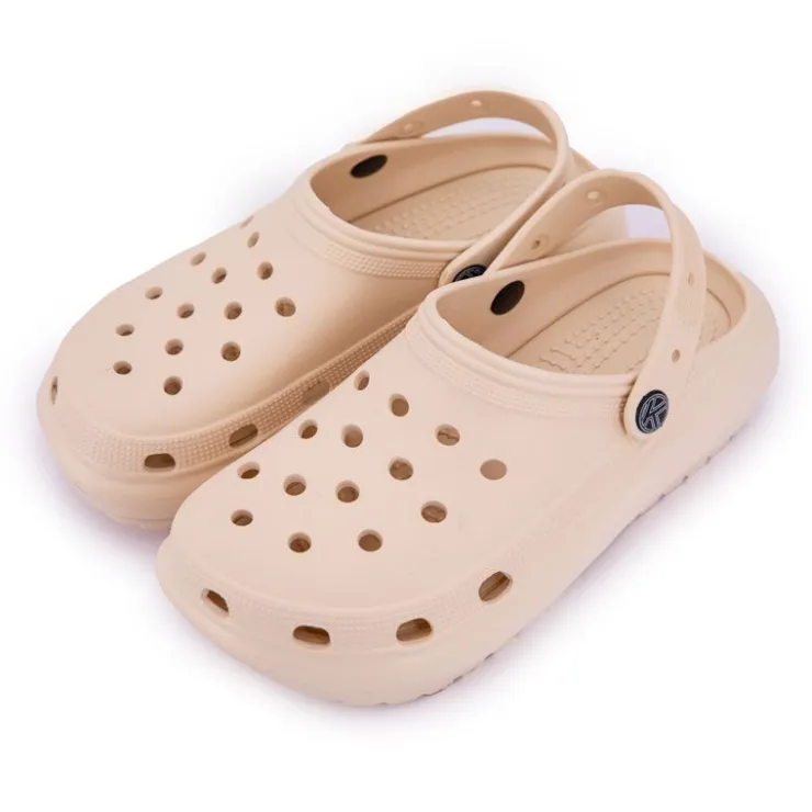 KELARA Sabots en caoutchouc avec plateforme Femme BLANC ECRU Discount