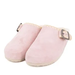 BURTON OF LONDON Sabots fourrés liseré crochets Sunny Femme ROSE CLAIR Best