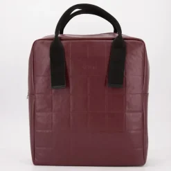 O BAG Sac à dos porté main anse tissu 37x31x10cm Femme BORDEAUX Sale