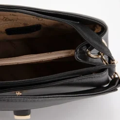 TORRENTE Sac à main avec cadenas 26x20x10cm Femme NOIR Clearance