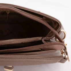 TORRENTE Sac à main avec cadenas 26x20x10cm Femme MARRON Hot