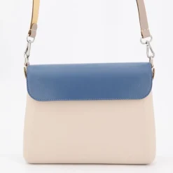 O BAG Sac à main bandoulière amovible rabat 25x20x7cm Femme BEIGE Online