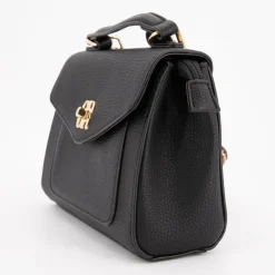 GEORGES RECH Sac à main motif serpent rabia avec double anse 20x18x6cm Femme NOIR Clearance