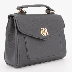 GEORGES RECH Sac à main motif serpent rabia avec double anse 20x18x6cm Femme GRIS FONCE New