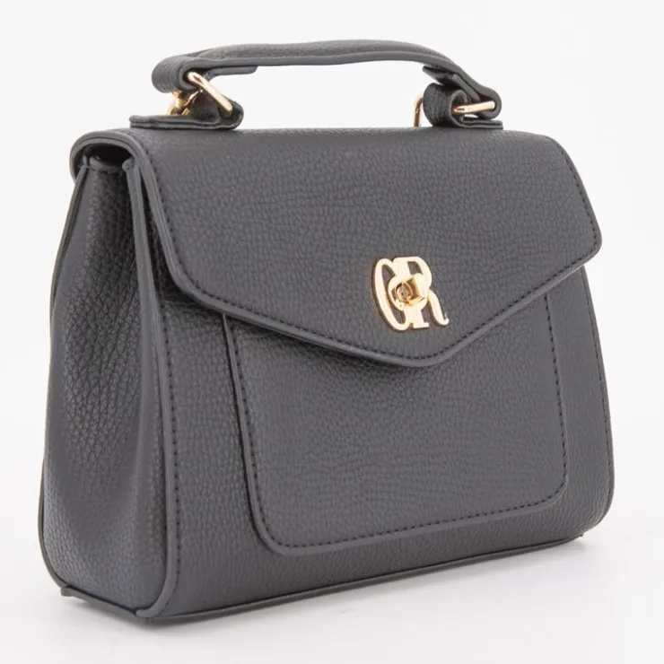 GEORGES RECH Sac à main motif serpent rabia avec double anse 20x18x6cm Femme GRIS FONCE New