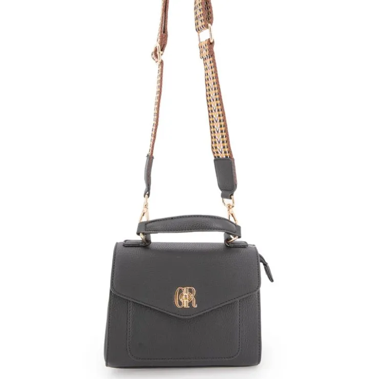 GEORGES RECH Sac à main motif serpent rabia avec double anse 20x18x6cm Femme GRIS FONCE New