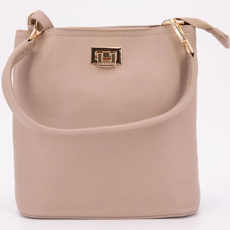 TORRENTE Sac à main similicuir Femme GRIS CLAIR Discount