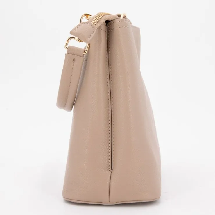 TORRENTE Sac à main similicuir Femme GRIS CLAIR Discount