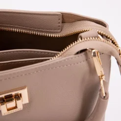 TORRENTE Sac à main similicuir Femme GRIS CLAIR Discount