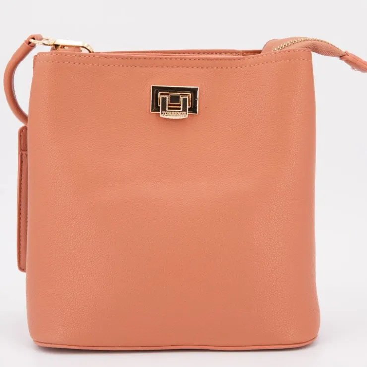 TORRENTE Sac à main similicuir Femme ORANGE CLAIR Outlet