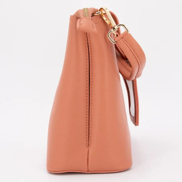 TORRENTE Sac à main similicuir Femme ORANGE CLAIR Outlet
